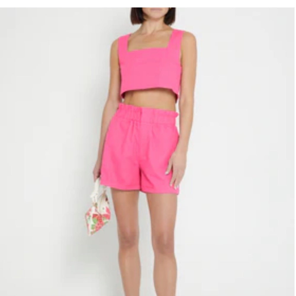 Pink linen 2-piece set
